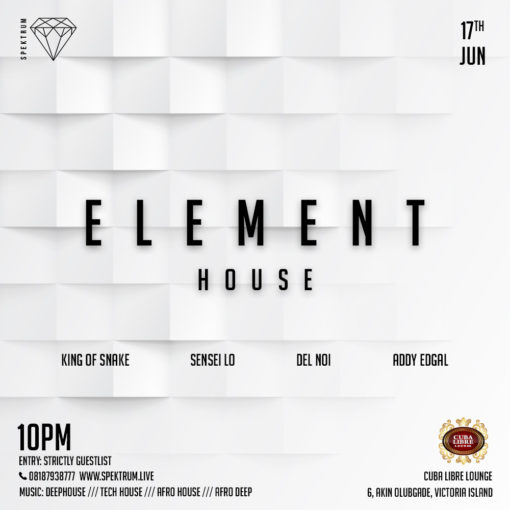 Element House 13th May 2017